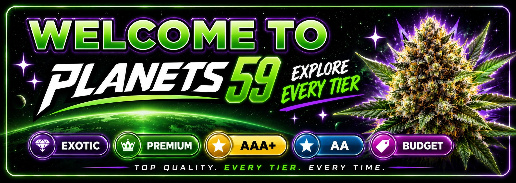 Welcome to PLANETS 59 — Premium Brampton Cannabis Dispensary